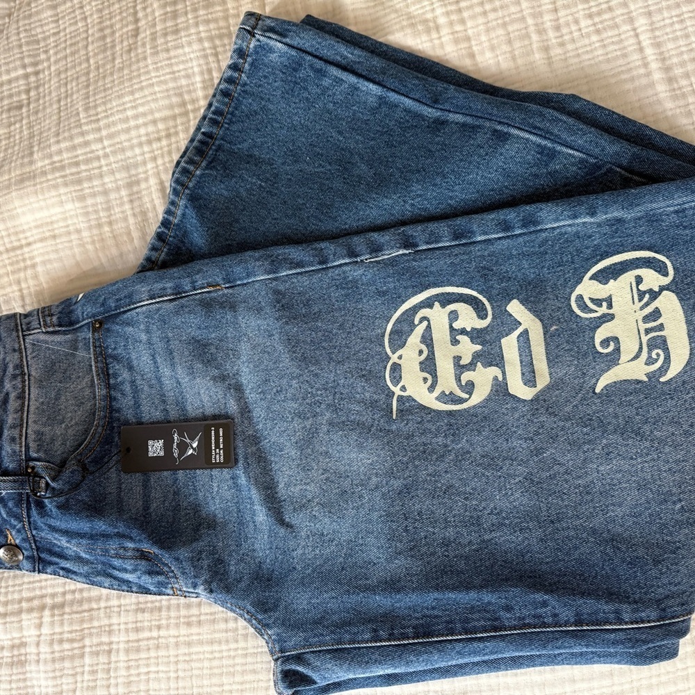 Ed Hardy Dark Blue Relaxed women’s Jeans - Picture 7 of 15